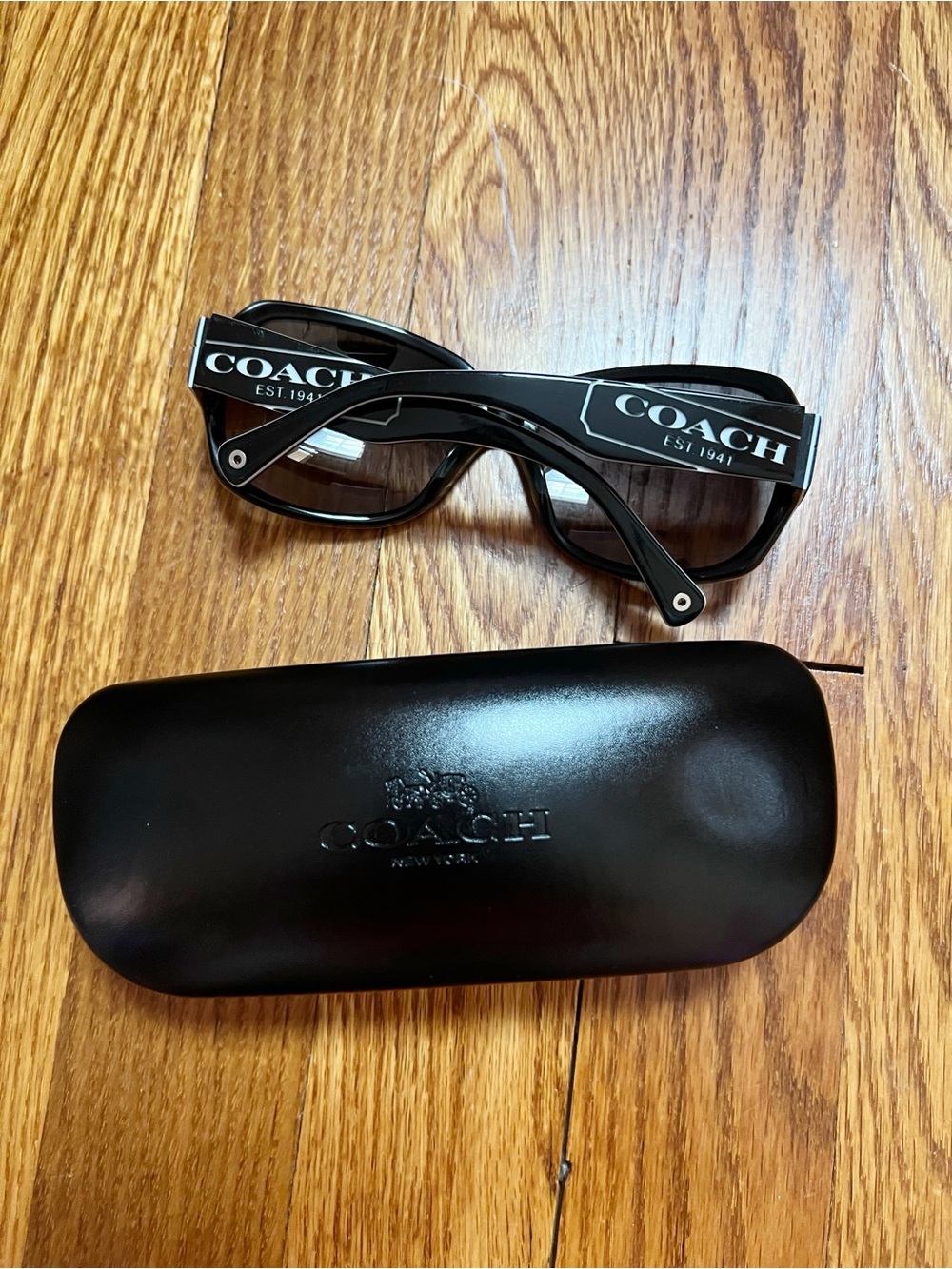 Coach Tasha S846 Black Sunglasses Vintage Retro Logo - Picture 5 of 11